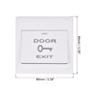 sourcing map Push to Exit Button Release Switch Door Access Control System PC Panel 86mmx86mm 12V 3A White 4 Pcs