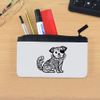 Azeeda 'Patterned Sitting Dog' Pencil Case (PC00051661)