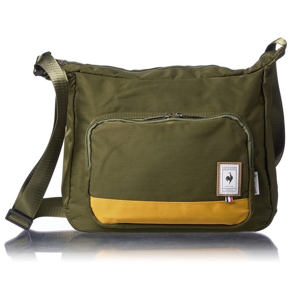 le coq sportif Water Repellent, Antibacterial, Deodorizing, Andiley, Bicolor Shoulder Bag, Khaki