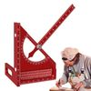 Multi Angle Ruler | High Precision Woodworking Square Gauge | Rust-Proof Carpenter Protractor, Non-slip Precision Marking Gauge for Door Framing Workshop
