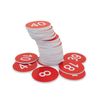 Plastic Number Tags Engraved No Hole (1-200, Red)