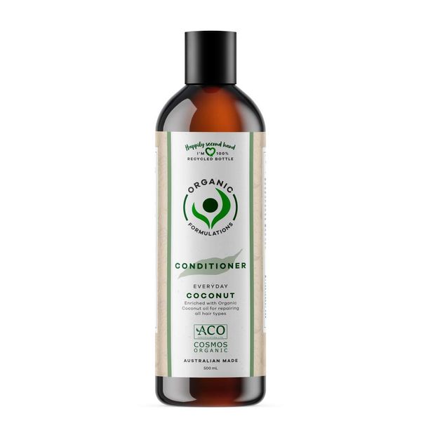 Organic Formulations Coconut Conditioner 500mL | Damaged Hair