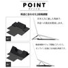calm wish Laptop PC Stand Stand Black Thin Lightweight Angle Adjustment Folding Compact Efficiency Goods Smartphone Universal