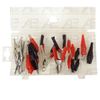 28pc Assortment Crocodile Clip Battery Charging Cable Testing Clamp Jump Wires