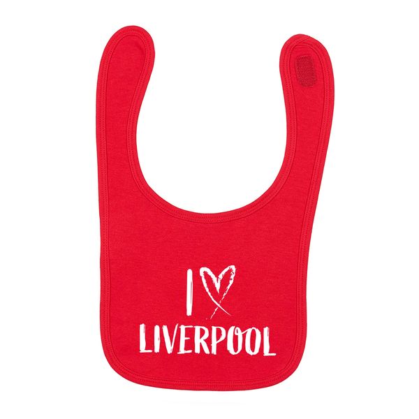 Flox Creative Red Bib I Love Liverpool