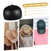 COHEALI Hat Support Hat Display Tool Keep Hat Shape Baseball Cap Holder Hat Stretcher for Fitted Hat Screen Inflatable Hat Storage Rack Hat Dome Stand PVC Black