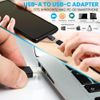 Pyle USB Lavalier Lapel Microphone USB C Adapter, Cable Wrap Plug