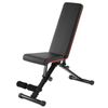 Home Fitness Stool, Foldable Sit-Up Stool, Training Bench with Adjustable Back 