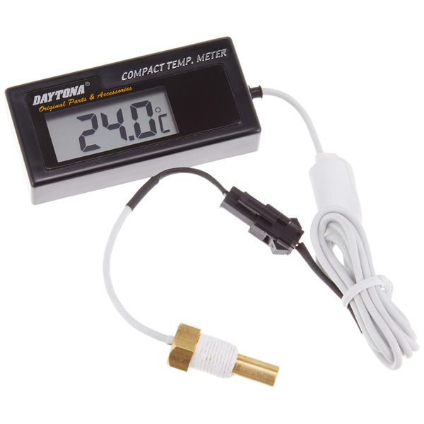 Daytona 63487 Motorcycle Water Thermometer Digital Waterproof Temp Meter