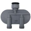 CHARMMA Water Timer Blue and Gray ABS Plastic Compact Height-Adjustable,Sprinkler Controls-147889