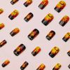 24pcs Square Press-On Nails, Medium Length, Halloween Burnt Forest Twilight