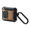 Elecom AVA-AP06ZEROLBR AirPods Case, 4th Generation, Active Noise Cancelling, Locking Function, Shock Absorption, Compatible with MagSafe Charging, ZEROSHOCK Lock Case, Coyote