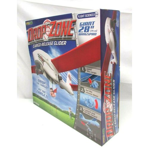 SmartLab Drop Zone Cargo Release Glider Plane NEW Giant 28" Wingspan 28 Pieces