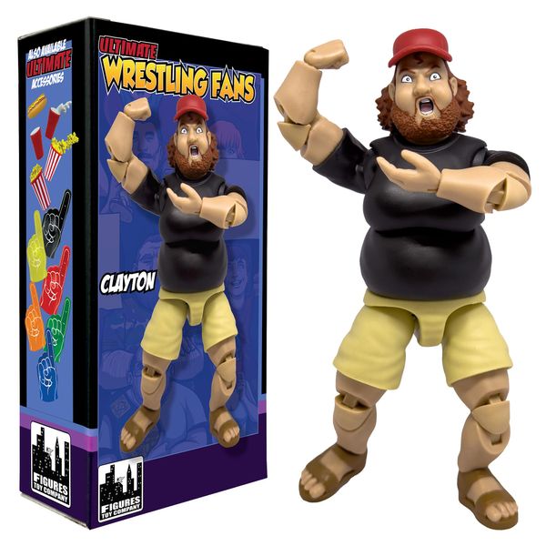 Ultimate Wrestling Crowd Fan Figures: Clayton