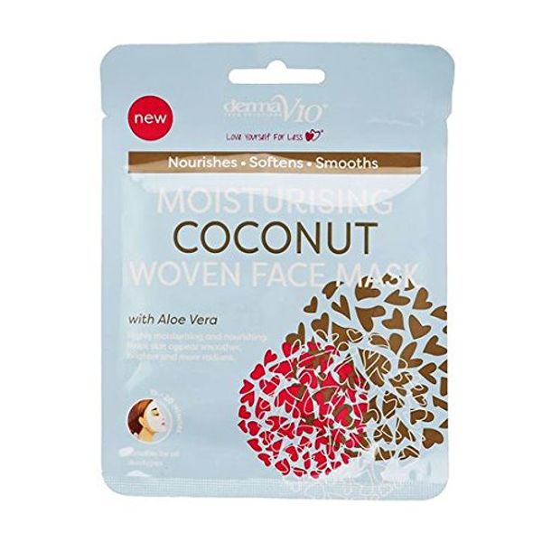 Derma V10 Face Mask Moisturising Coconut