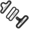 60 Pcs Bow Tie Clips Adjustable Metal Cravat Clip for Necktie Strap Silver