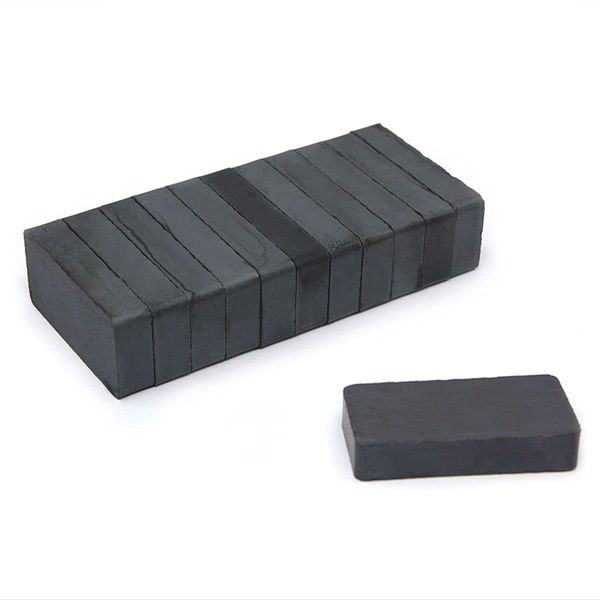 CMS Magnetics® Ceramic Magnet 1 7/8" x 7/8" x 3/8" Rectangular Magnets, Package of 12 Ceramic 8 Hard Ferrite Magnets