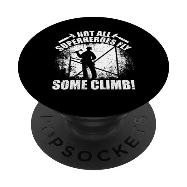 Not All Superheroes Fly - Scaffolding Scaffolder PopSockets Adhesive PopGrip