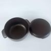 Banko Pottery Round, 1 Piece, Small, Black Mat, Ceramic, Ceramic