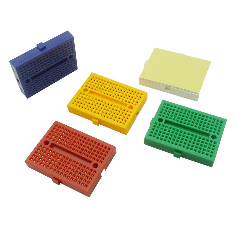 KKHMF 5pcs SY-170 Mini Breadboard Colorful Breadboard Solder Prototype ...