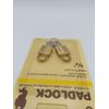 Belwith 3/4" Keyed Alike Solid Brass Padlocks 2 Pk, #3100, NOS, NEW & SEALED