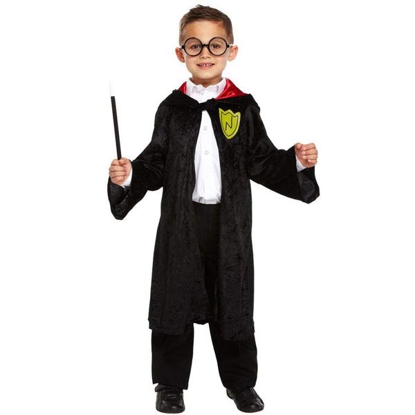 HENBRANDT Boys Costume: Wizard School Boy (Medium 7-9 Yrs)