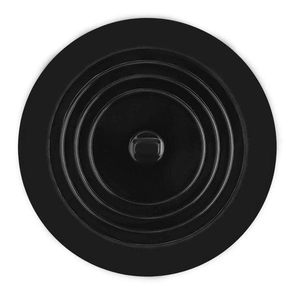 Andexi Sink Lid Drain Lid Drain Lid 5.9 inches (15 cm) Bath Faucet Water Stop Lid Kitchen Drain Cover Stopper Cap Silicone Lid Black