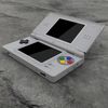 eXtremeRate ds Lite Compatible with Custom Pattern Design Replacement Shell with Replacement Button, Screen Lens Compatible with Nintendo DS Light [SFC SNES Classic EU Style]