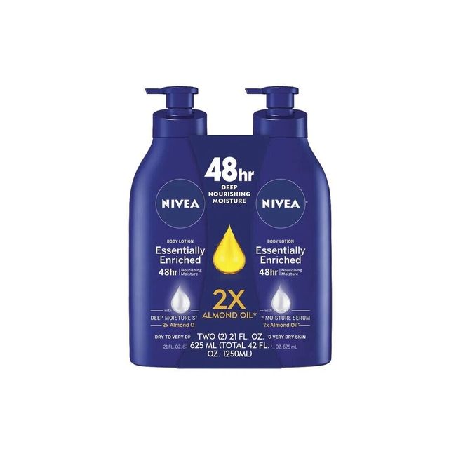 NIVEA Essentially Enriched Lotion, 2 pk./21 oz.