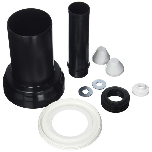 CORNAT CKAG80 WC Connecting Set f.Wall-h.WC DN80, Black, DN 90