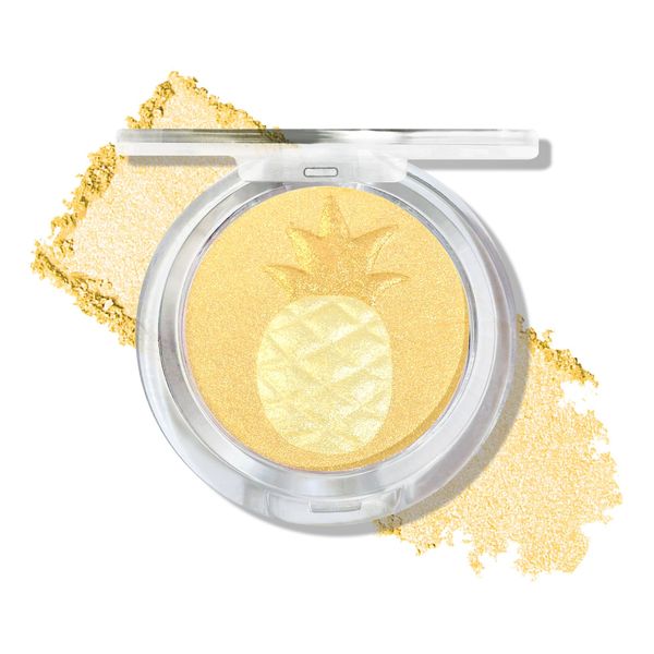 Prreal Highlight, Multi-Color Highlighter Palette, Pineapple Highlighter, Blendable Highlight Brush Contour Palette for Face Makeup #02Pineapple