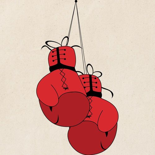 CafePress Boxing Gloves Tote Bag Reusable Natural Beige Canvas Shopping Bag