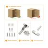 50 Pack Frameless Inset Soft Close Concealed European Hinges, Self Closing Sa...