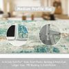 Modern Abstract 2x6 Runner Rug with Rubber Backing Non-Slip and Washable
