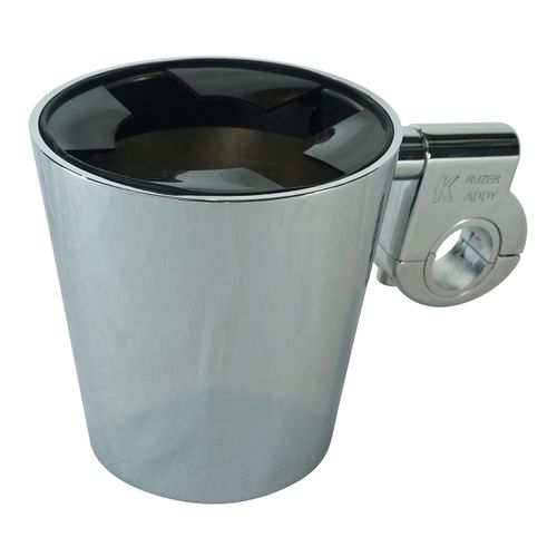 Ultimate Kaddy Chrome Cup Holder, Bar Mount 7/8", 1", 1 1/4"