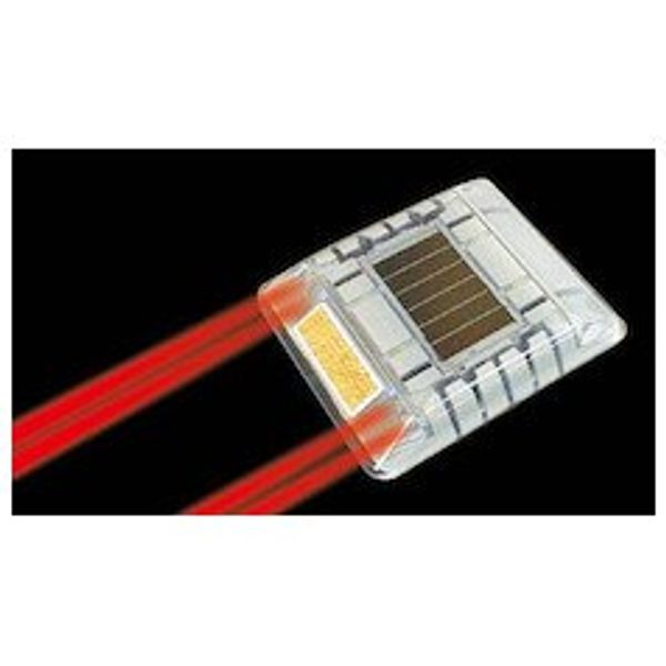 Cat Eye Luminous Eye Mighty Solar Flashing Single Sided Red LE260R2