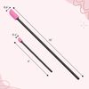 S&T INC. Makeup Spatulas, Large and Mini Spatula for Cosmetics and Skin Care, 2 Piece Set, Black/Pink