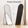 Full Length Mirror with Stand 59"x16" Leaning Mirror Hanging Wall Mounted Mirror