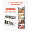 6-Tier Over the Door Pantry Organizer Hanging Storage Rack Adjustable Kitchen