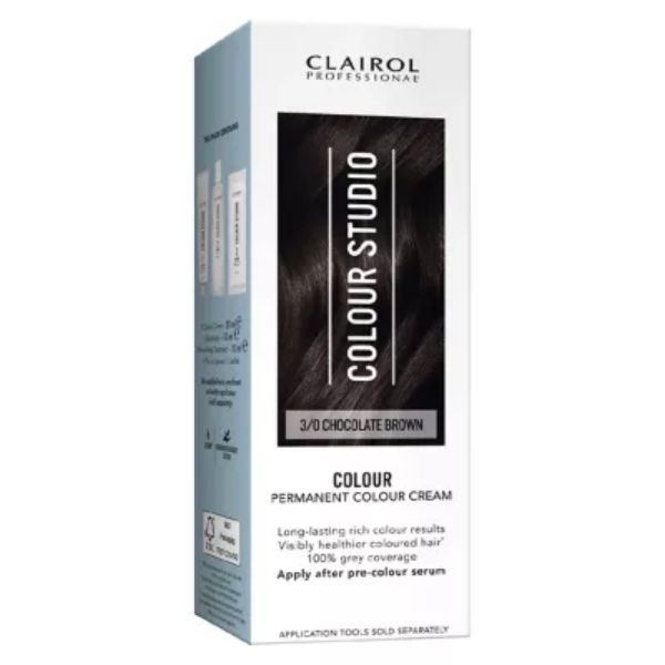 Clairol Colour Studio Step 2 Permanent Colour Cream 3/0 Chocolate Brown 50ml