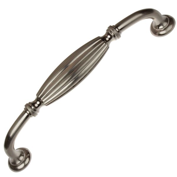 GlideRite 5-inch Satin Nickel Fluted Cabinet Pull (Case of Nickel Finish