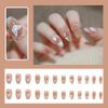 Turkalla Nail Tips for Hands, 24 Pieces, 12 Different Sizes, 3D Dimensional, Easy to Apply, Reusable, Fake Nails, Gel Nails, Nail Seals, Hand, Nail Art, Nail Parts, Stylish, Popular Design, Beginners, Coming of Age Ceremonies, Weddings, Receptions