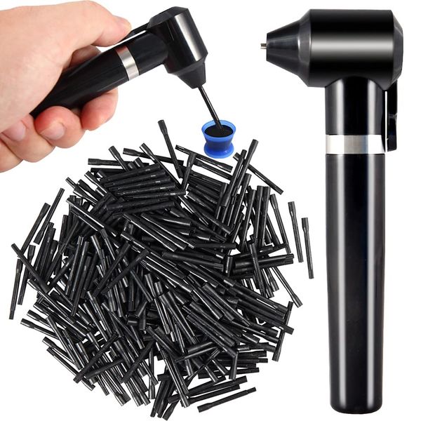 Tattoo Ink Mixer Tattoo Pigment Mixer Machine with 100Pcs Mixing Sticks Eyebrow Color Makeup Tattoo Ink Pigment Black Electric Agitator Machine for Microblading Tattooing Supplies Tattoo Supply Tool