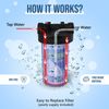 High Capacity Transparent Whole House Water Filter System & Block Carbon Filter