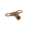 RADIATOR BLEED KEY EASY GRIP EASIGRIP CLOCK TYPE BRASS ( pack of 2 )
