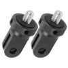 YAAAM Small 1/4 Converter, Fixed Accessories, Various for GoPro Compatible, Insta360 Compatible Action Camera (1/4 Conversion, 2 Black)