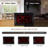 Timegyro LED Battery Wall Clock, Visable in the Night, No Plug In, Large Display Digital Wall Clock, Adjustable Brightness