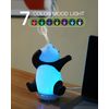 Panda Diffuser Essential Oils - Cute Rotating Aroma Diffuser for Home with 7-Colour Light, Aromatherapy Diffuser for Bedroom and Office