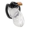 Bondage Masters Male Chastity Device, 3 Ring Sizes Included, Polycarbonate, Clear