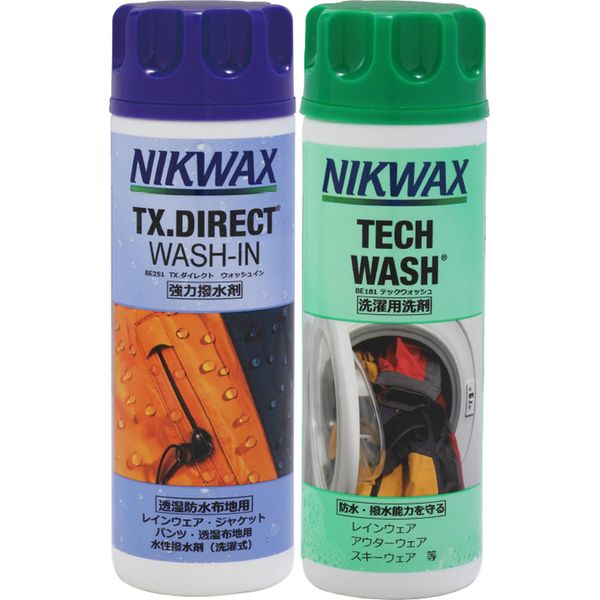 NIKWAX EBEP01 Liquid Twin Pack, Detergent, Water Repellent